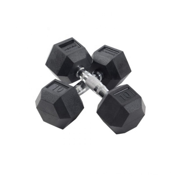 Großhandel OEM OEM Gusseisengewicht Fitness Fitness Gummi -Hex -Hantel Set Preis